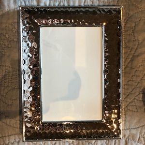 Pretty hammered silver 4x6 frame
